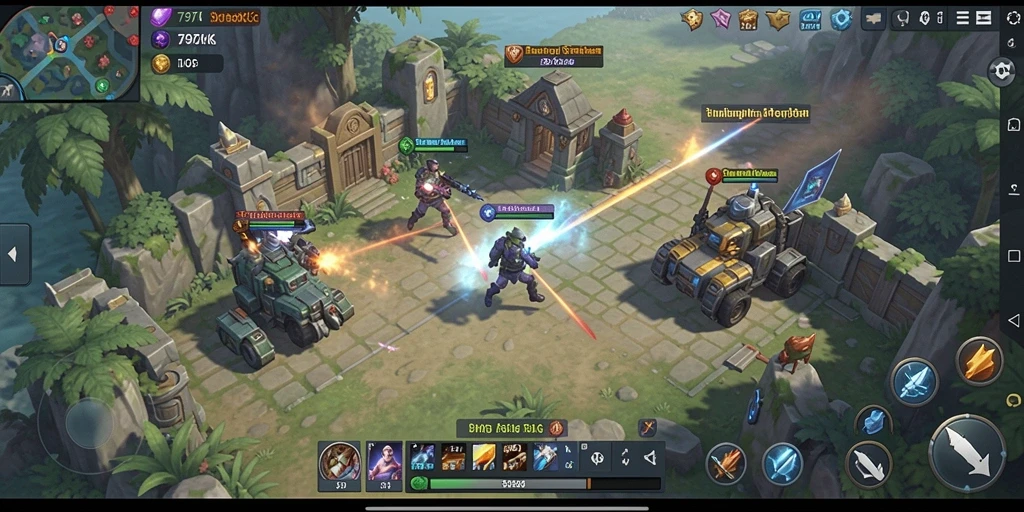 Tampilan gameplay menarik dari 797K yang menyajikan strategi SLG.