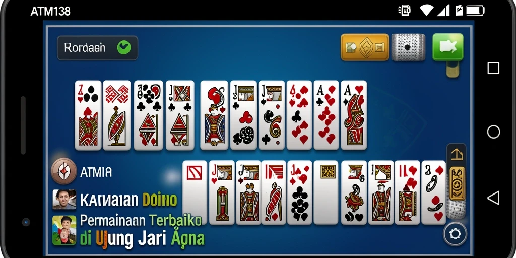 Tampilan menawan dari gameplay Domino di ATM138.