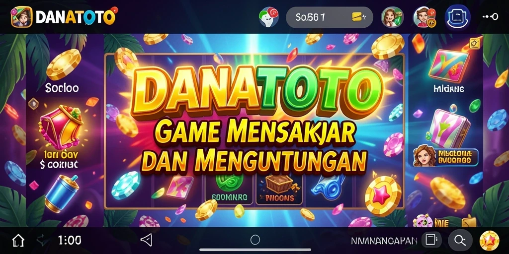 Tampilan gameplay mengasyikkan dari game Slot DANATOTO.