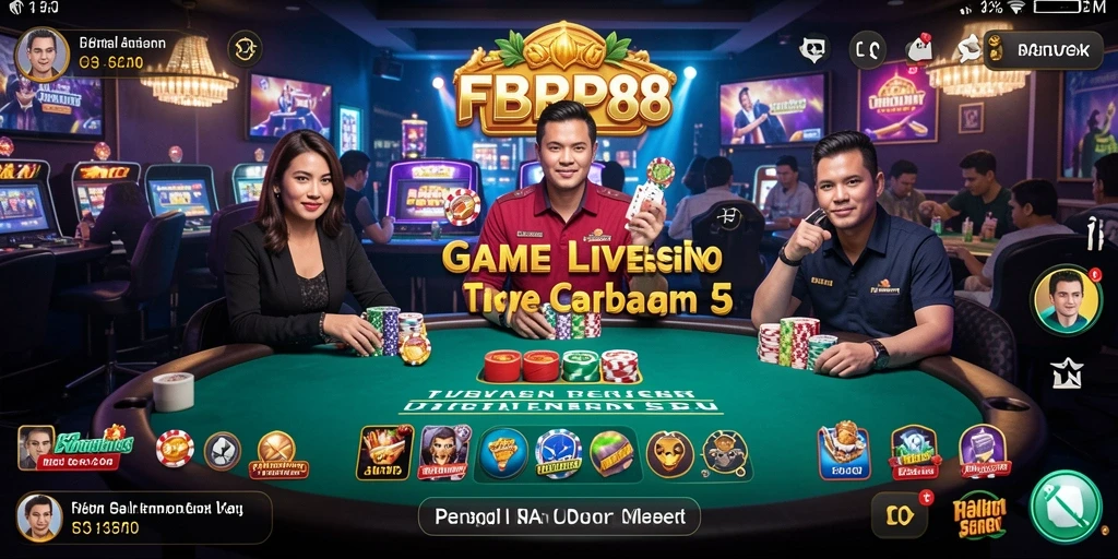 Tampilan gameplay Live Casino yang menarik dan interaktif.