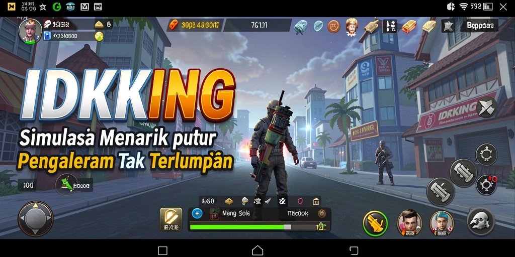Screenshot menunjukkan gameplay menarik dalam IDRKING dengan suasana simulasi yang mendalam.