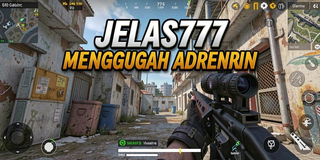 Tangkapan layar intens saat pertempuran FPS di JELAS777.