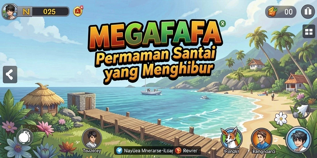 Tampilan menarik dari gameplay MEGAFAFA yang menghibur.