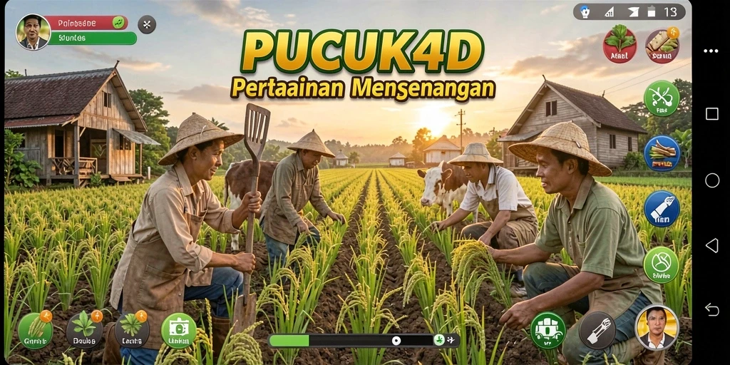 Tampilan permainan <strong>PUCUK4D</strong> yang menarik saat berkebun.