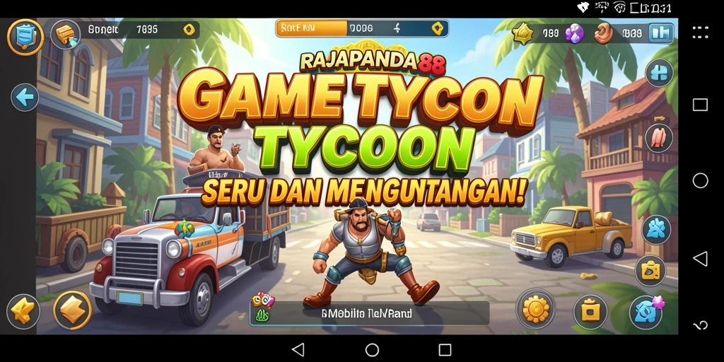 Screenshot gameplay RAJAPANDA88 yang menarik dan penuh strategi Tycoon.