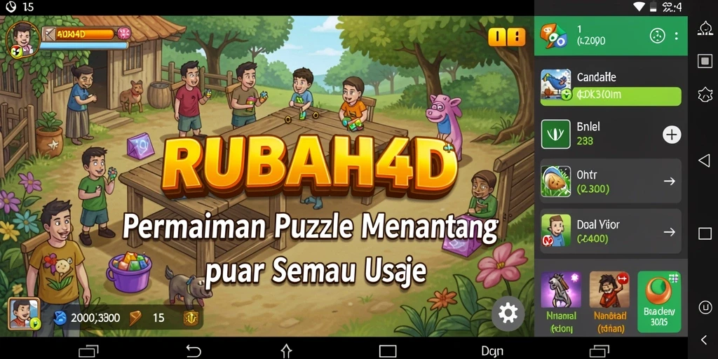 Tampilan gameplay seru dan menantang dari RUBAH4D.